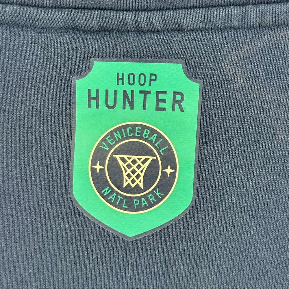 Men’s XXL Puma Blue Aqua‎ Jacket Beach Tropical Sleeves Embroidered Hoop Hunter